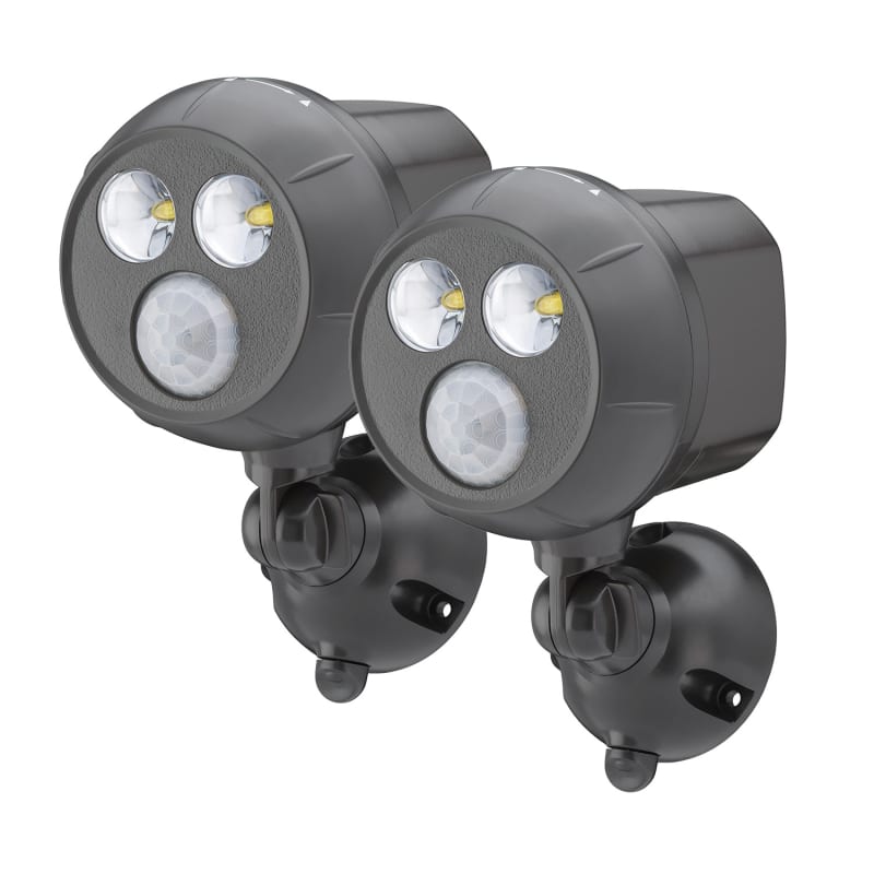 Mr. Beams Motion Sensing Battery Powered LED Dark Brown Spotlight