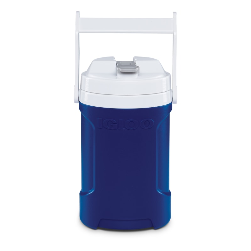 Latitude 1/2 gal Blue & White Beverage Jug w/ Hooks by Igloo at