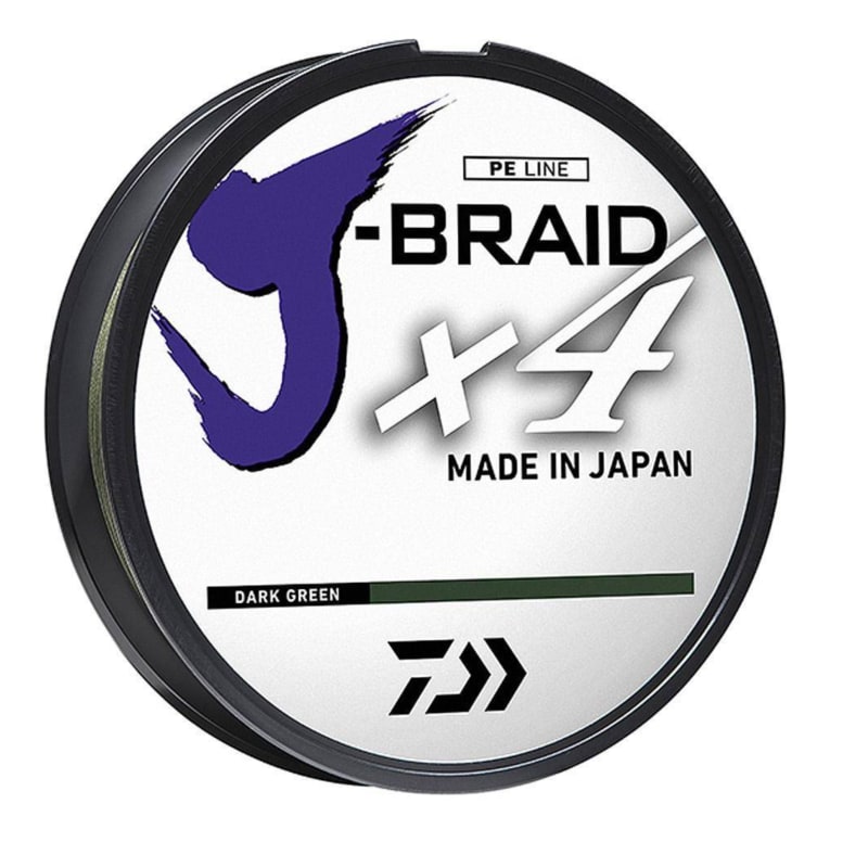 J-Braid X4 Braided Fishing Line - Dark Green by Daiwa at Fleet Farm