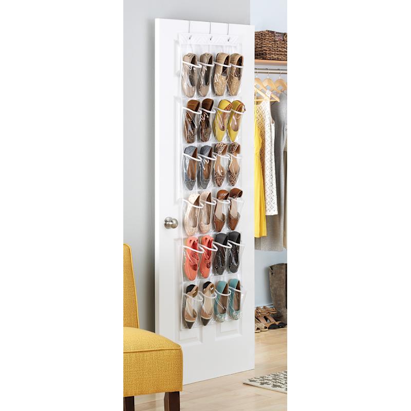 24-Pocket Over the Door Shoe Organizer