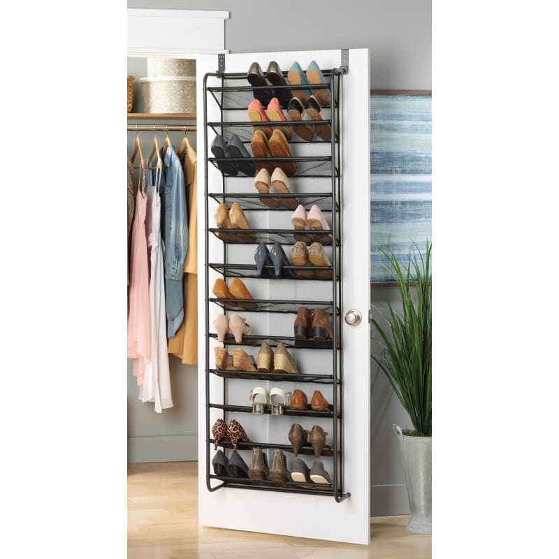 Over the Door Gunmetal 36 Pair Shoe Rack by Whitmor at Fleet Farm