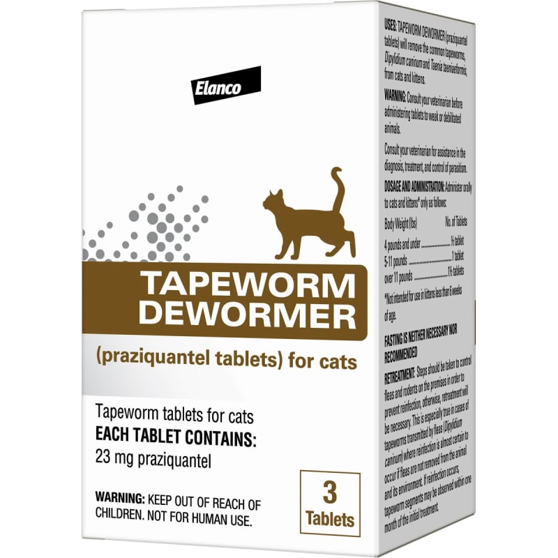 Tapeworm Dewormer for Cats (3 Tablets), On Sale