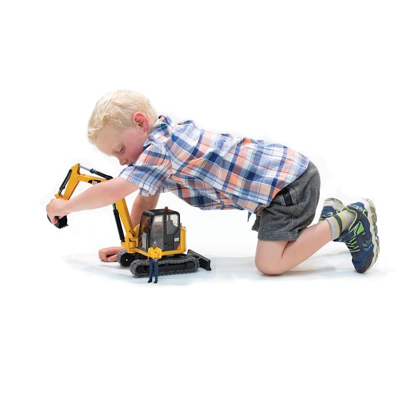 CAT 1/16 Scale Mini Excavator w/ Worker by bruder at Fleet Farm