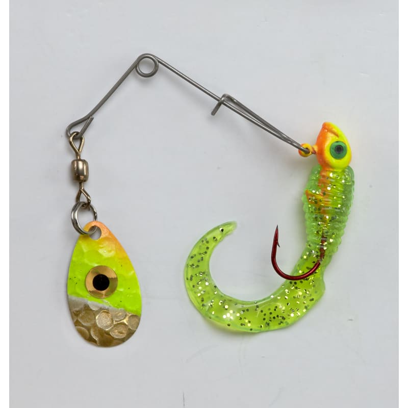 Tadpole Spin Jig - Chartreuse/Orange