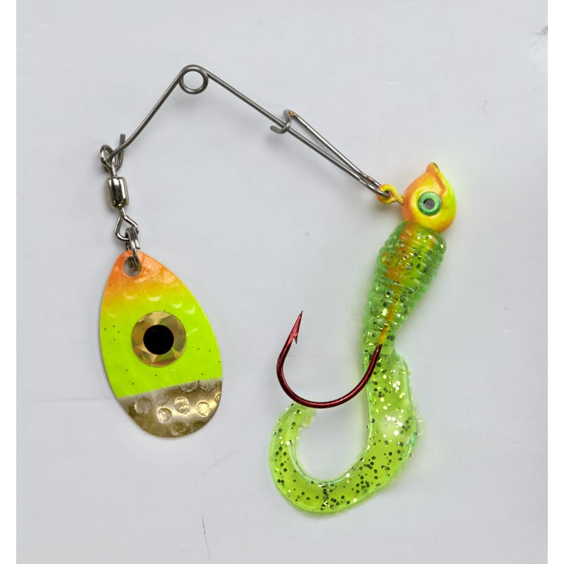 Tadpole Spin Jig - Chartreuse/Orange