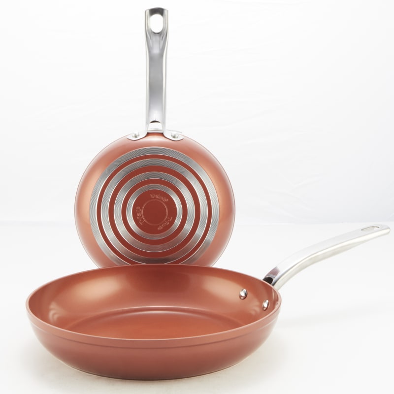 T-Fal Endura Copper Ceramic 2-Piece Fry Pan Set