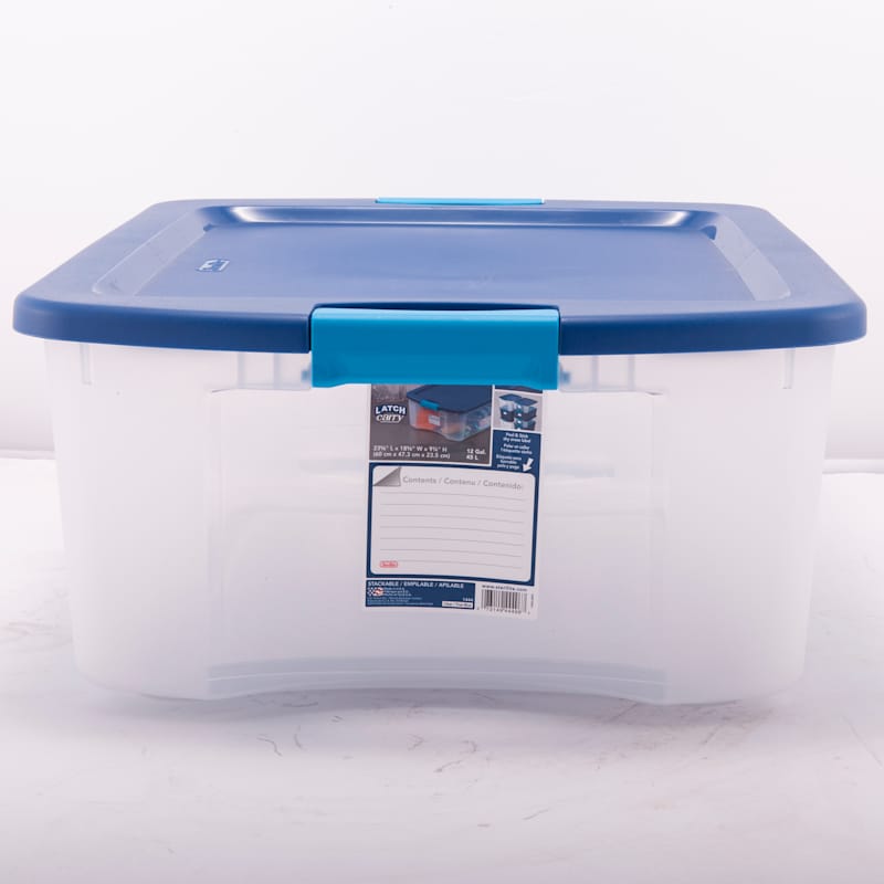 Sterilite 12 Gallon Latch and Carry Storage Tote Box Container