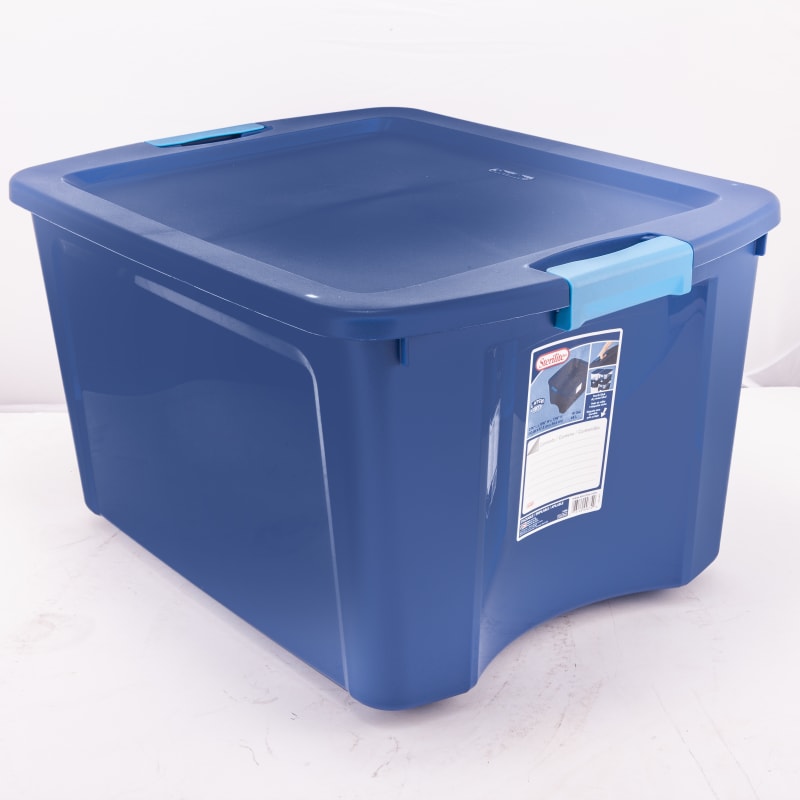 Sterilite 26 Gallon Latch & Carry Plastic Storage Tote Container Box