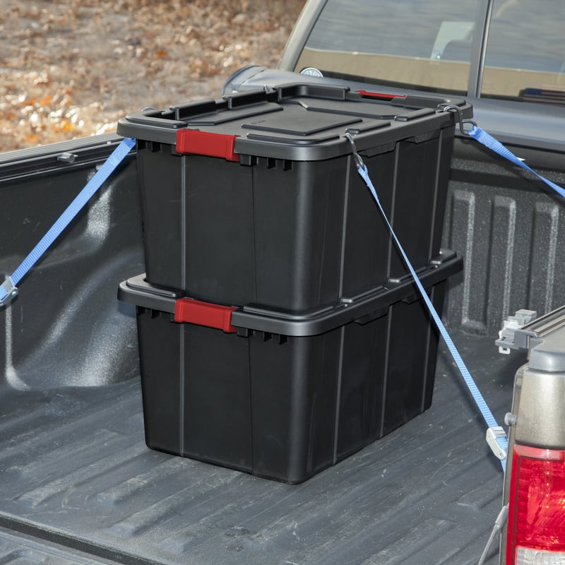 18 gal Red Holiday Storage Tote by Sterilite at Fleet Farm