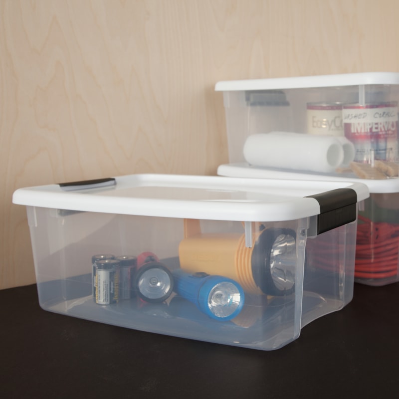 Ultra 18 qt Clear Latching Storage Box by Sterilite at Fleet Farm