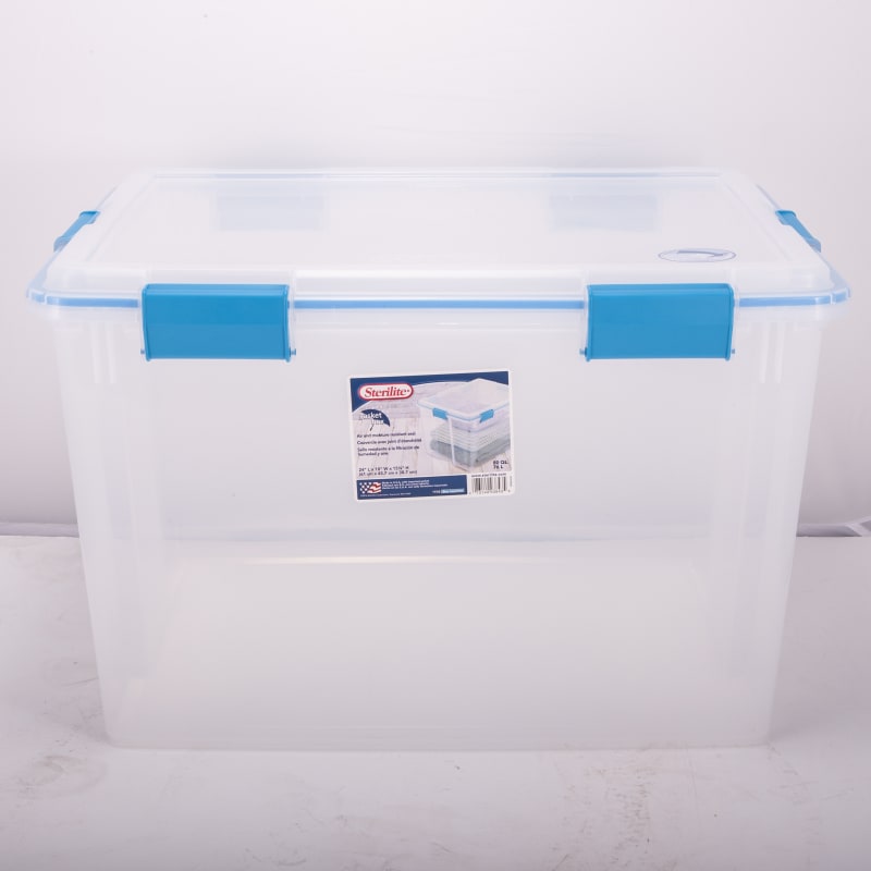 80 qt Clear Latching Gasket Box by Sterilite at Fleet Farm