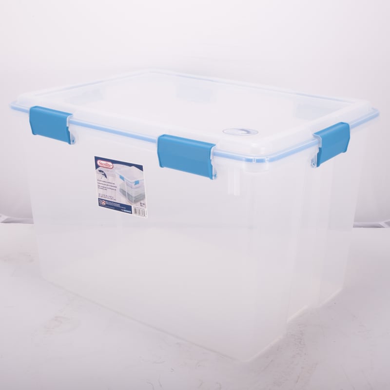 Sterilite Gasket Box - Clear 80 qt