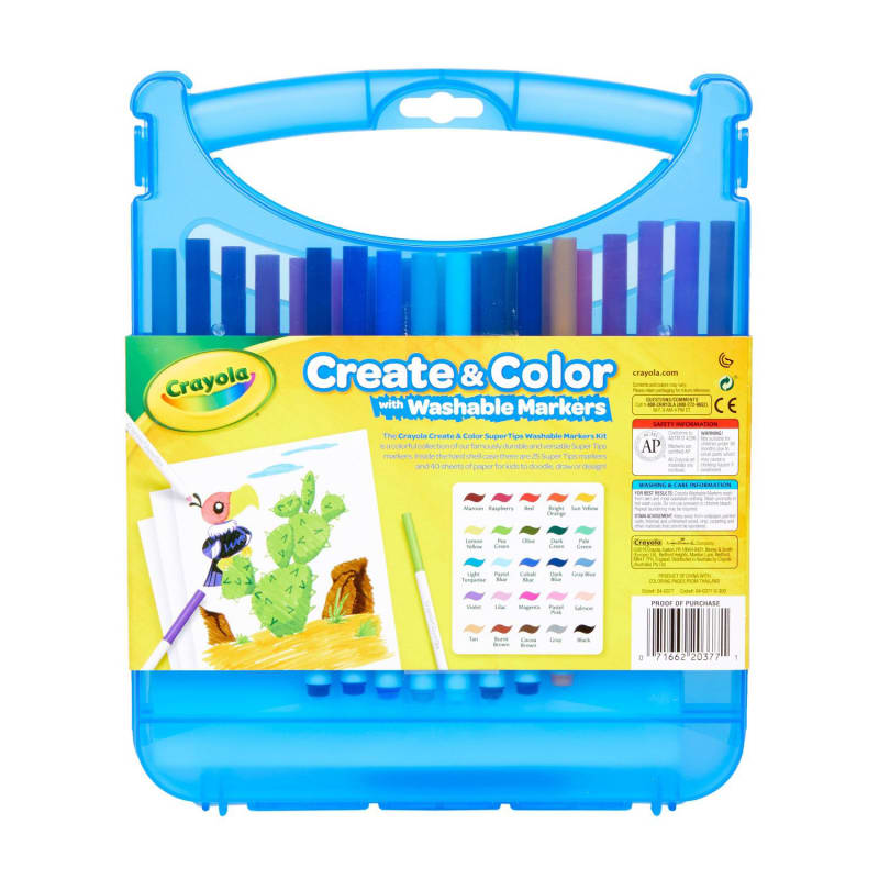 Create & Color Super Tips Washable Markers Kit by Crayola at Fleet Farm