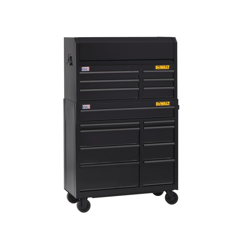 41 in Wide 9-Drawer Black Rolling Tool Cabinet