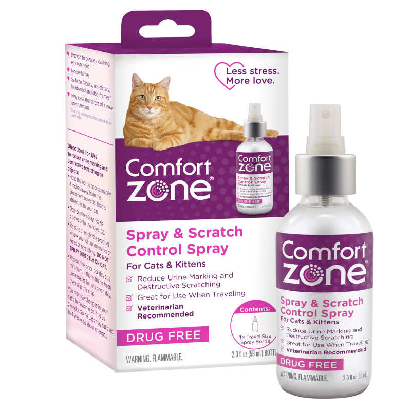 2 oz Spray Scratch Control Liquid Cat Spray by Comfort Zone at