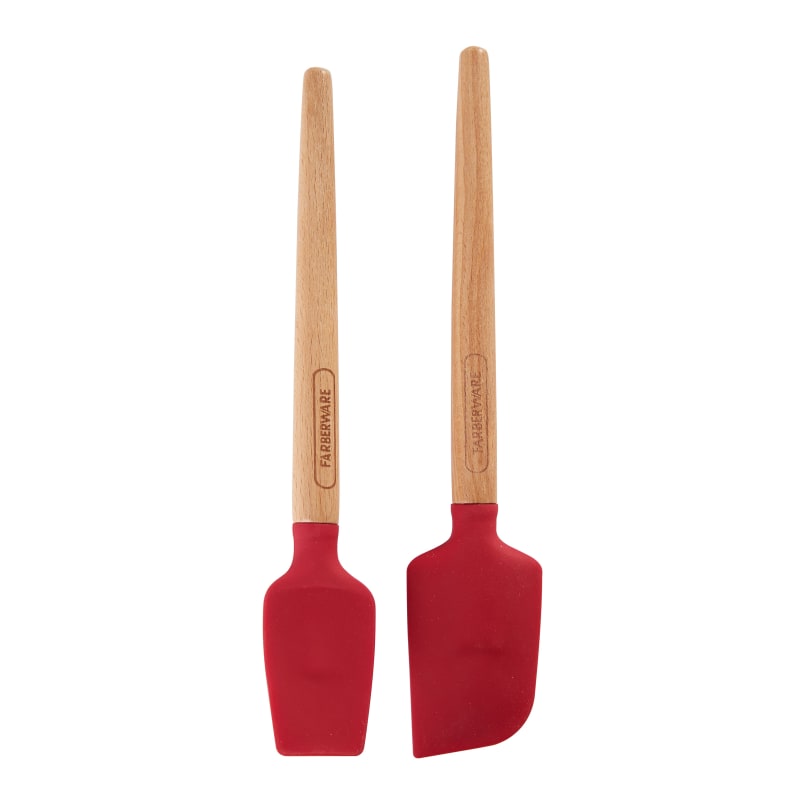 Farberware Professional Silicone Solid Red Spatula Set of 2