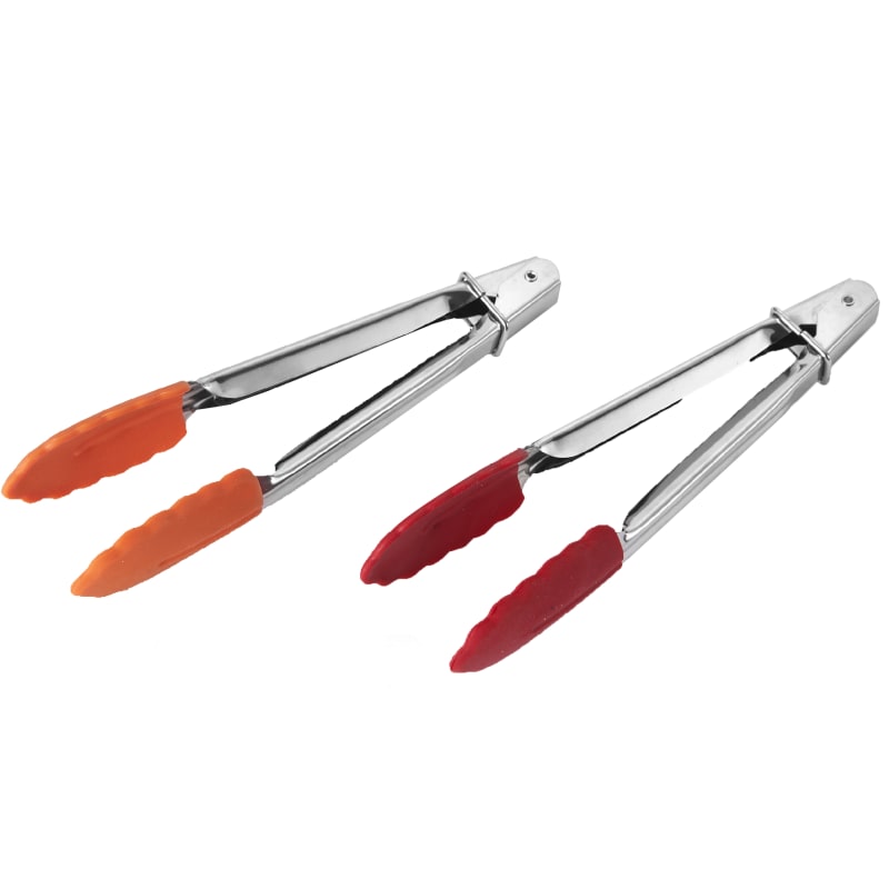 Farberware Classic Red & Orange Silicone Tip Mini Tongs - 2 Pk by Farberware at Fleet Farm
