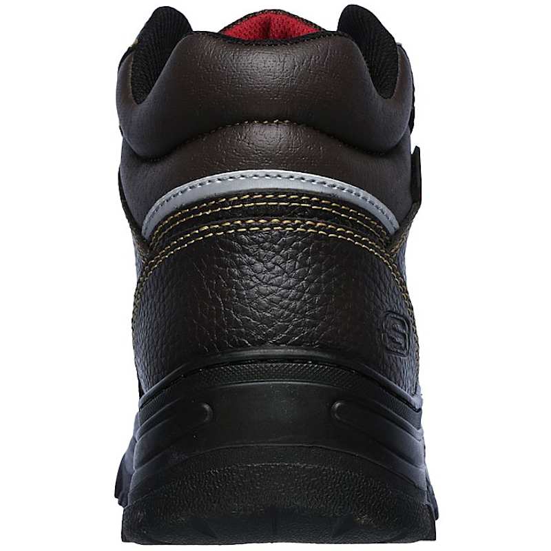 For Work Men s Burgin Sosder Brown Composite Toe Boots by Skechers