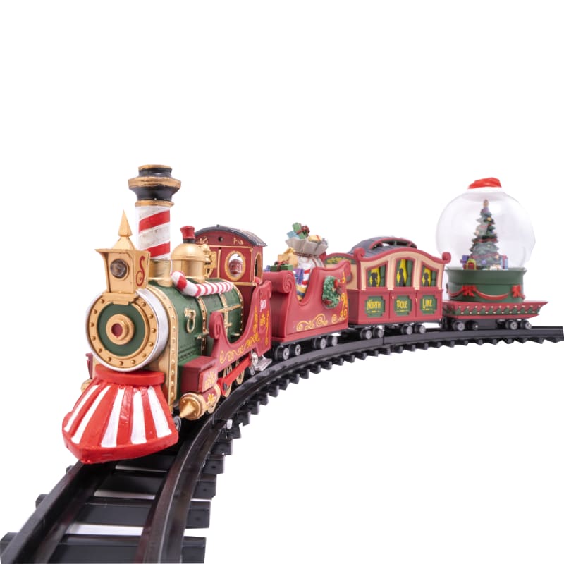 Lemax north pole railway train set deals
