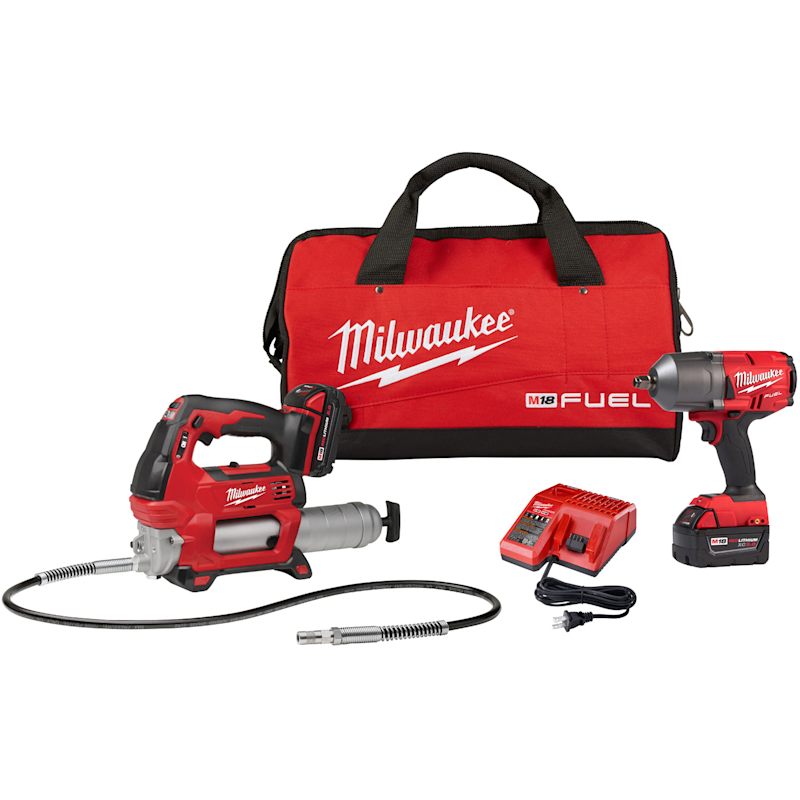 Milwaukee cordless grease gun m18 top