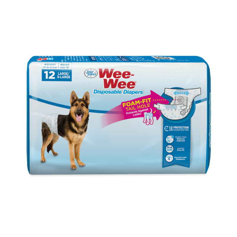 Large sale dog diapers