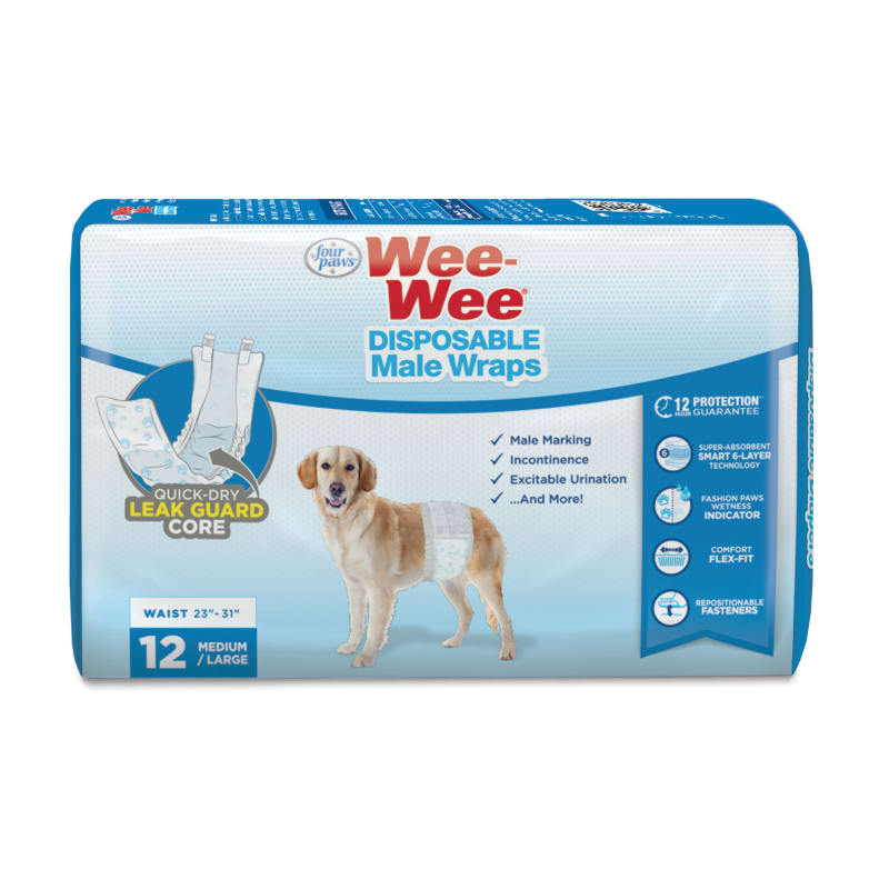 Disposable male dog wraps on sale