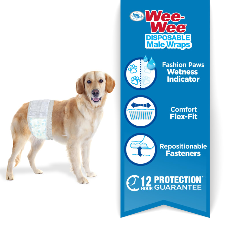 Dog male wrap disposable discount