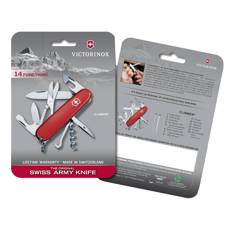 Victorinox swiss army climber pocket knife top
