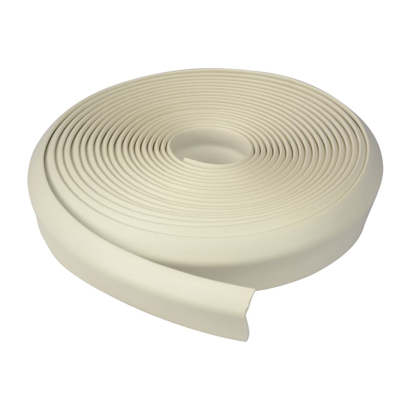 1-3/4 in x 30 ft White Vinyl Top & Side Seal Garage Door
