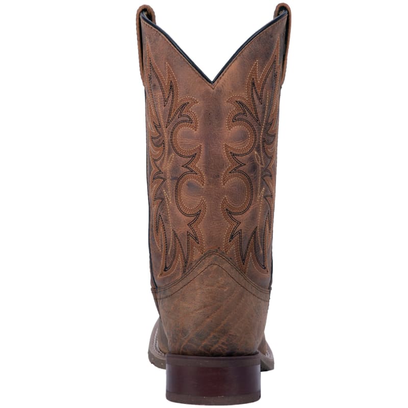 Men s Durant Rust Square Toe Leather Stockman Boots by Laredo