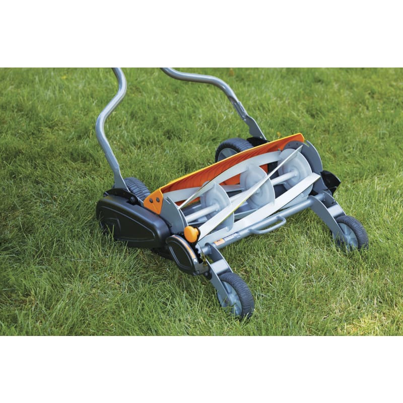 Fiskars 18 inch staysharp max reel mower store