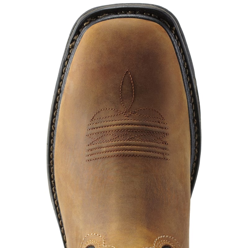 Men s WorkHog Aged Bark Waterproof Steel Toe Wide Work Boots by Ariat at Fleet Farm