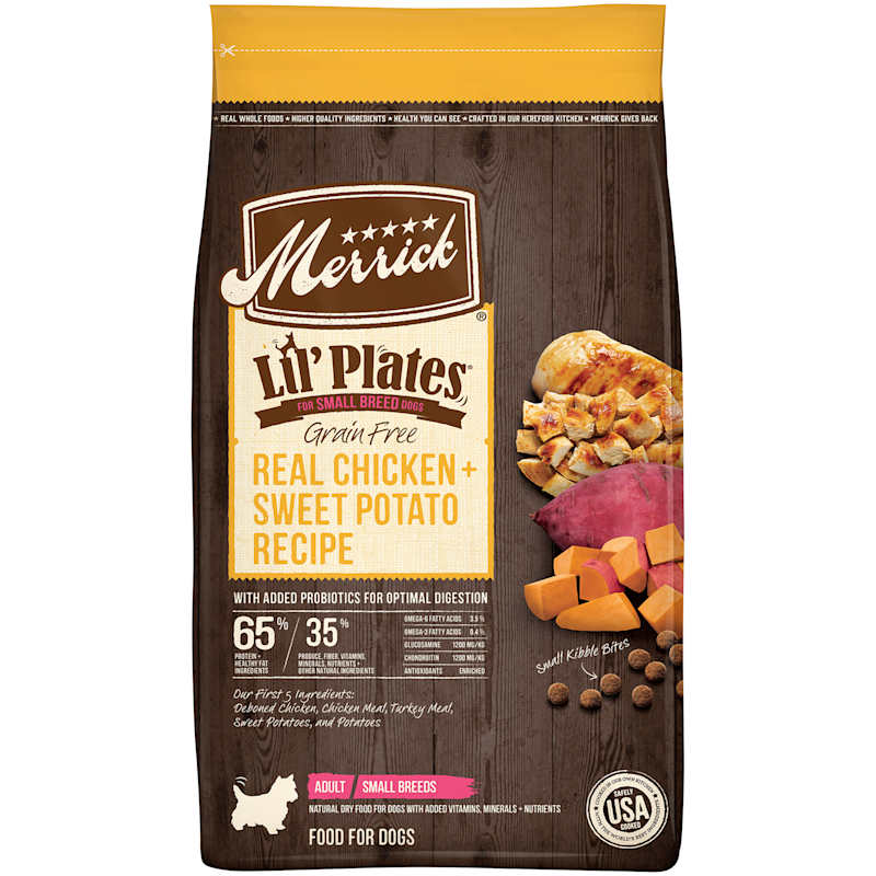 Lil Plates Adult Grain Free Real Chicken Sweet Potato Recipe Small Breed Dry Dog Food by Merrick at Fleet Farm