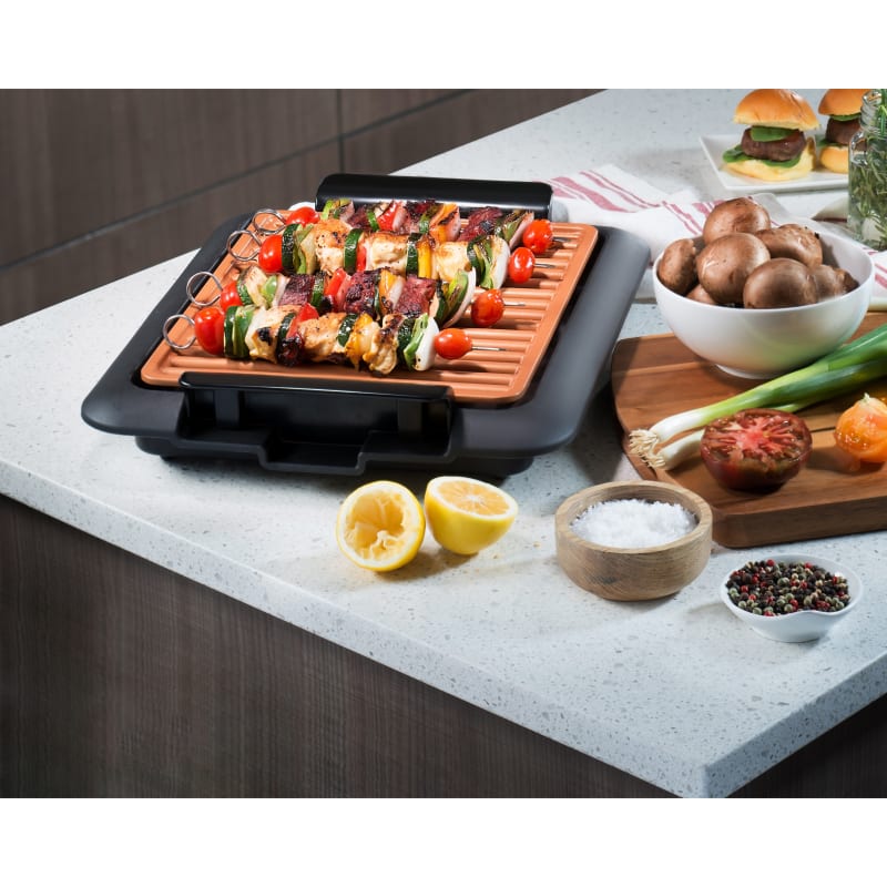 Gotham Steel Large Smokeless Ti Cerama Electric Grill & Reviews