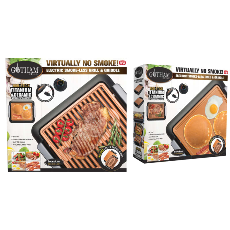 Gotham Steel Smokeless Electric Grill - Large