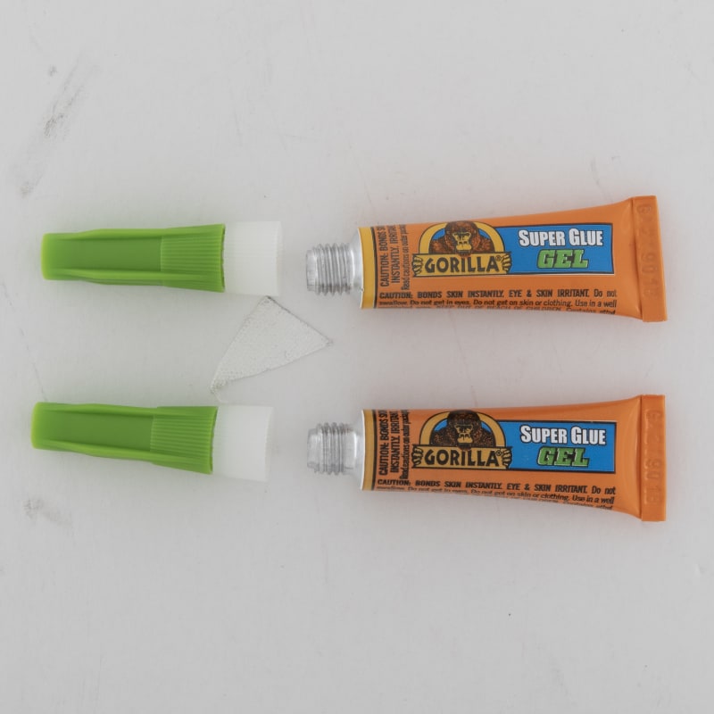 Gorilla Glue Super Glue Gel, Two 0.11 oz Tubes, Dries Clear