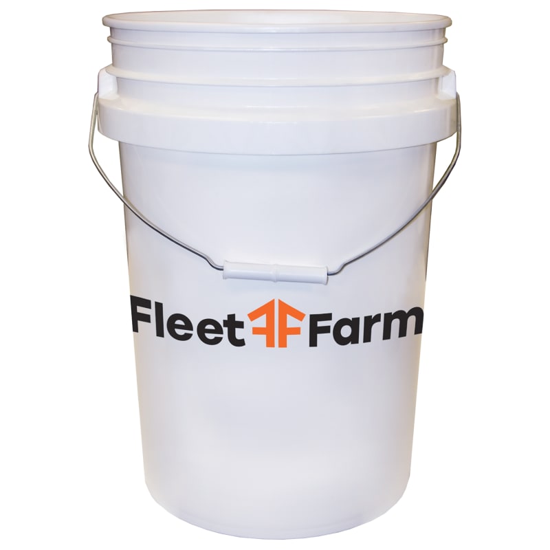 6 gal White Heavy-Duty Pro Pail by Fleet Farm at Fleet Farm