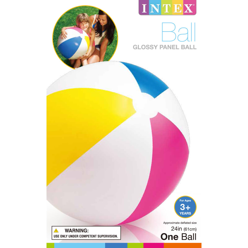 24 in Glossy Panel Beach Ball by Intex at Fleet Farm