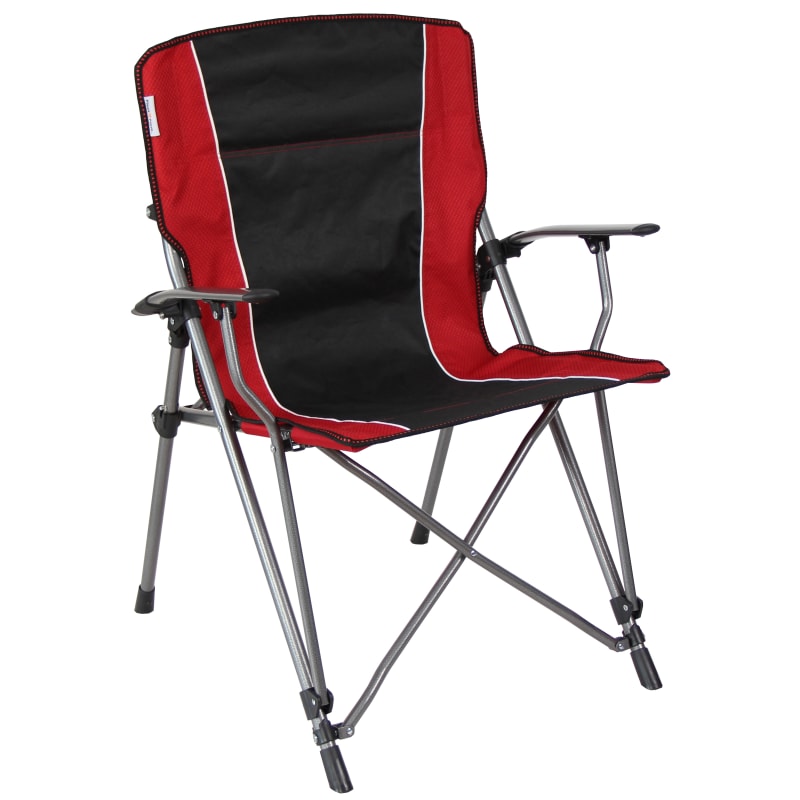 Red Black Folding Tension Hard Arm Chair
