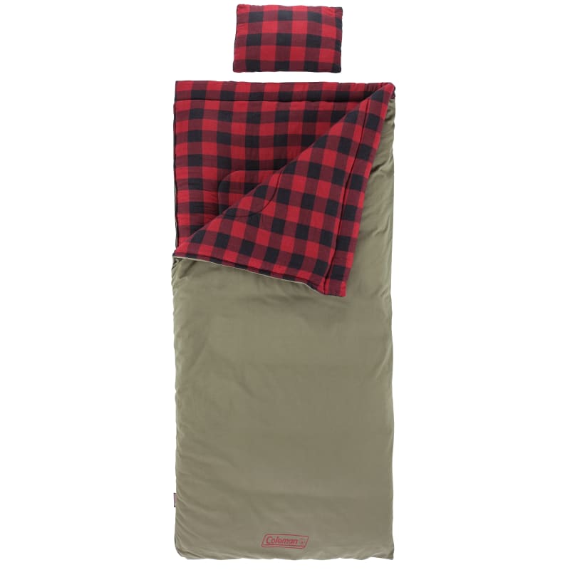 Coleman flannel sleeping bag sale