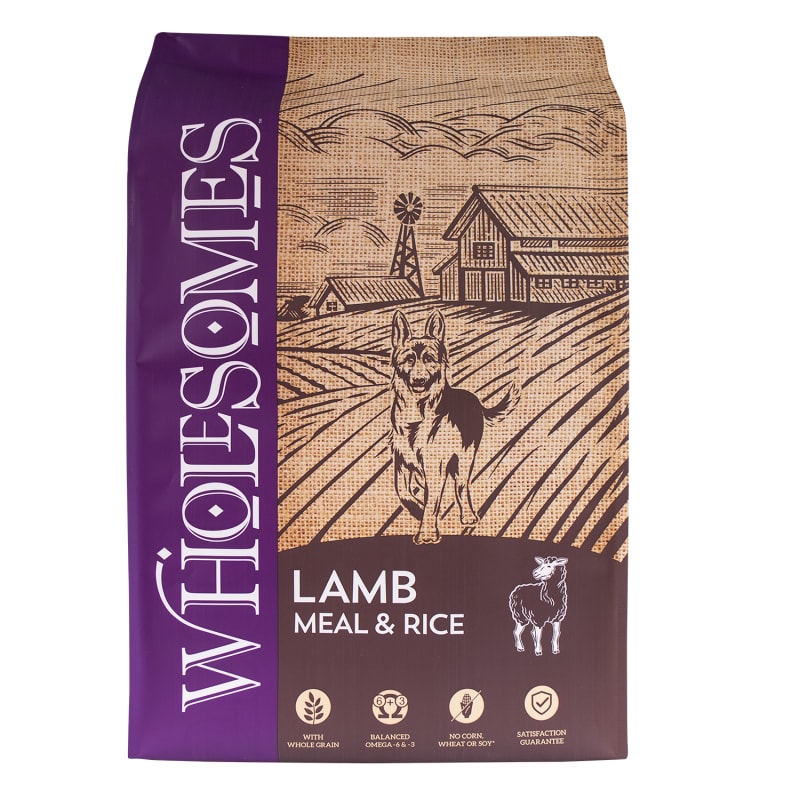 Adult Large Breed Lamb Meal Rice Dry Dog Food 40 lbs by Wholesomes at Fleet Farm