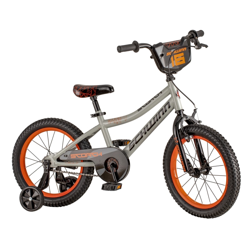 SmartStart Scorch Boys 16 in Grey Sidewalk Bike
