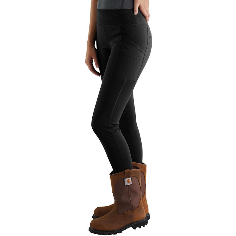 Women's Force Black Fitted Lightweight Utility Leggings by