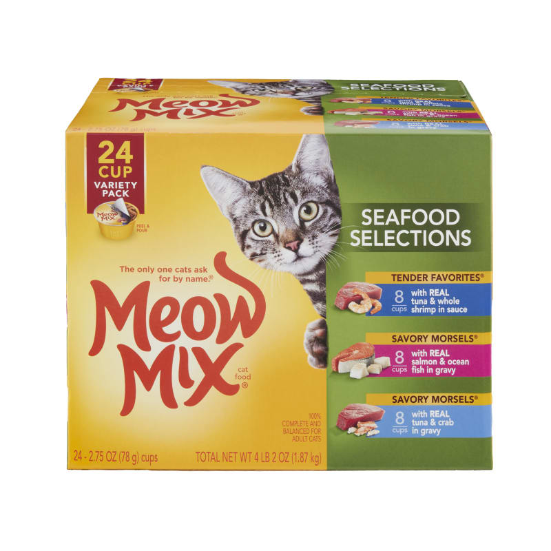 Seafood Selections Variety Wet Cat Food 24 Pk by Meow Mix at