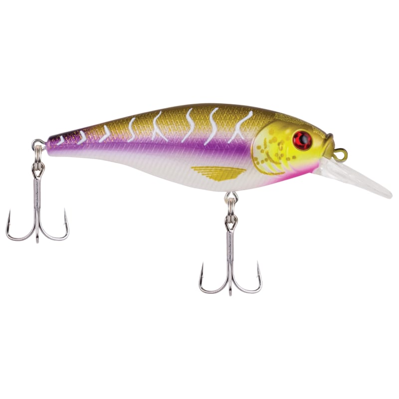 Berkley Flicker Shad Shallow - 2in - Purple Tiger