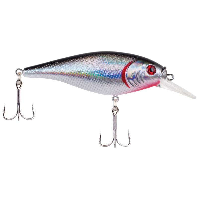 Berkley Flicker Shad Shallow Hard Bait, Black Silver