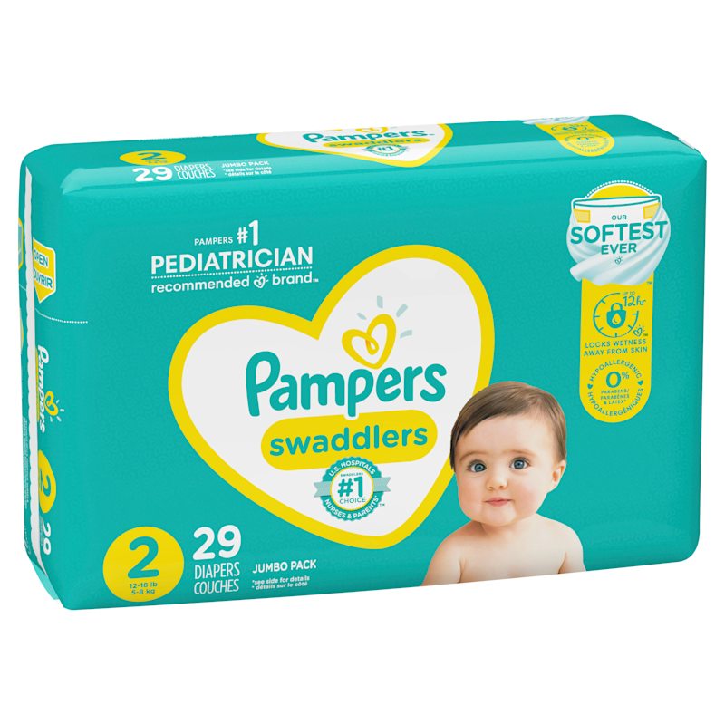 Pampers swaddlers size 2 mega box hot sale