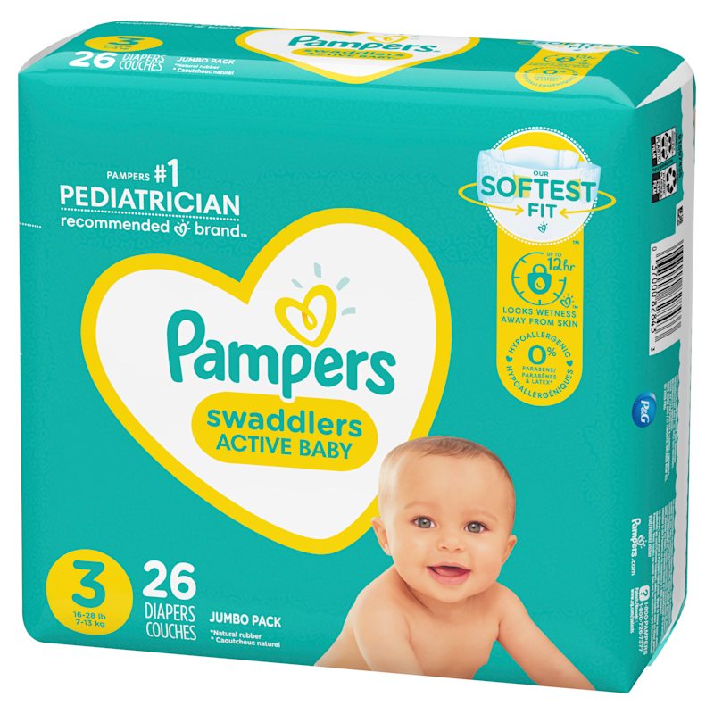 Pampers swaddlers jumbo pack size 3 shop