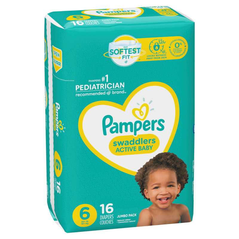 Couches Pampers premium protection taille 6 - Pampers