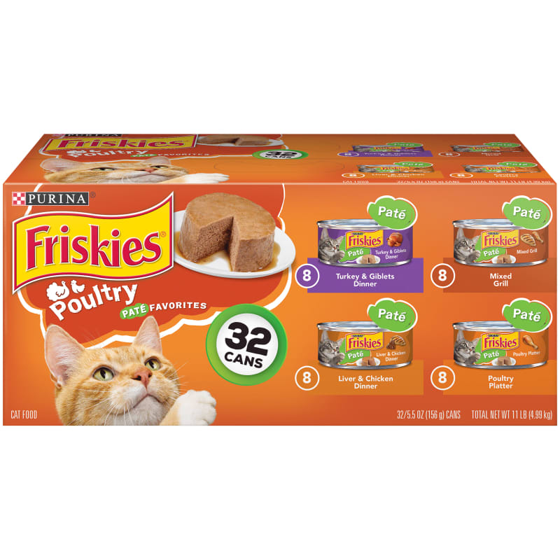 Friskies Adult Poultry Pate Favorites Variety Pack Wet Cat Food 32 pk by Purina at Fleet Farm